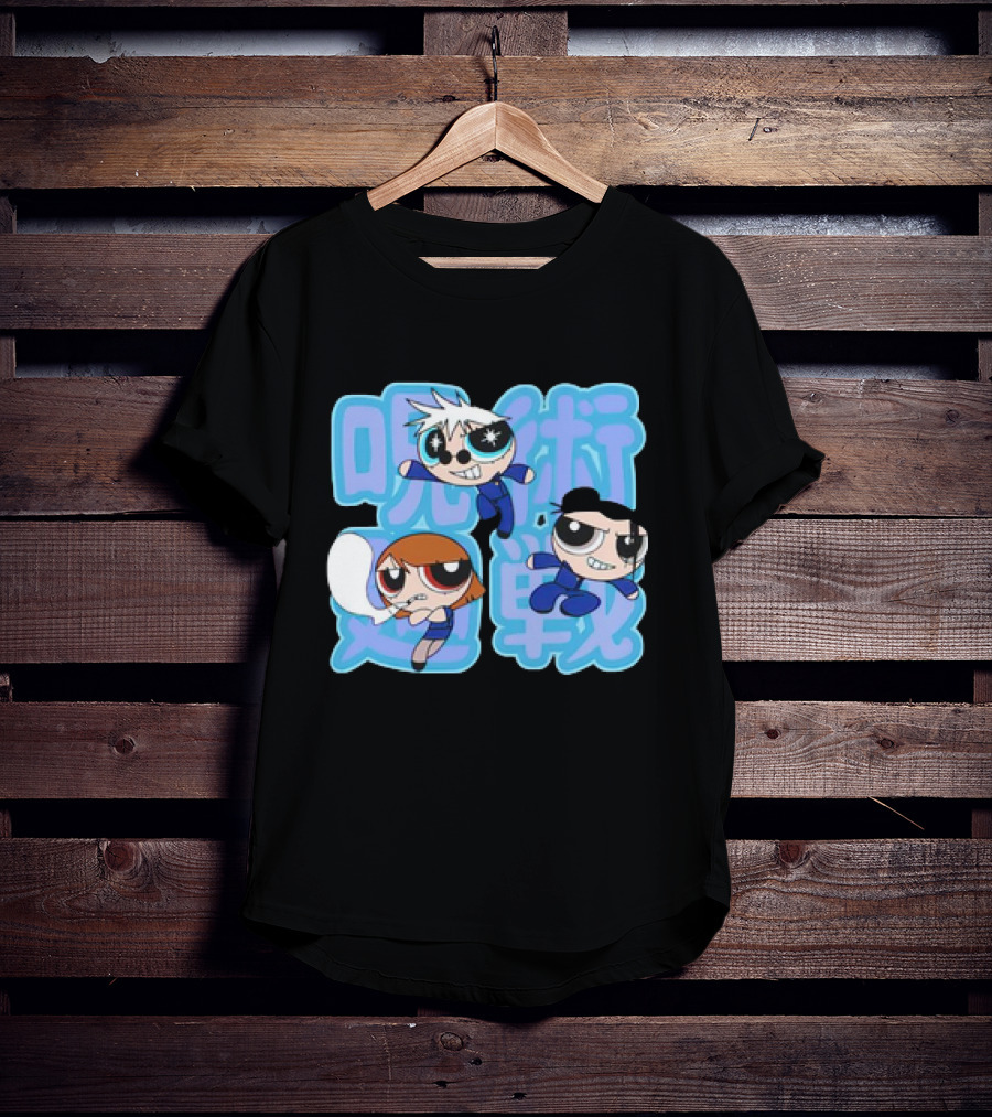 Jujutsu Kaisen Powerpuff Girls Gojo Satoru Mashup T-Shirt