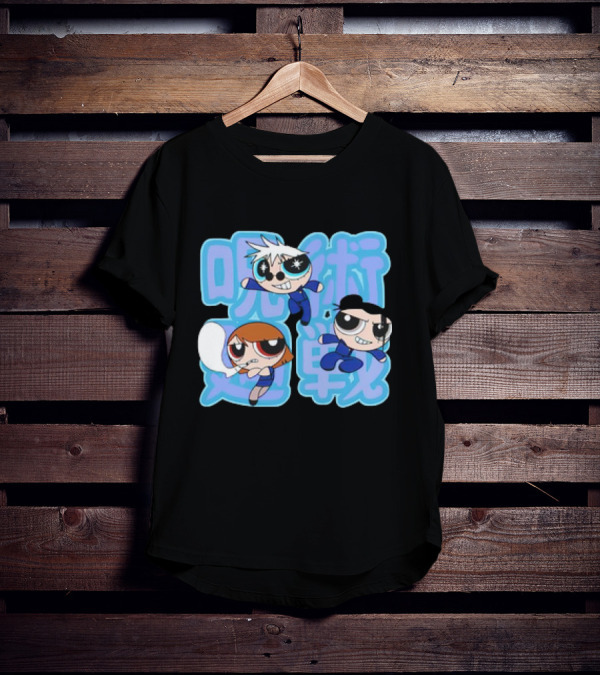 Jujutsu Kaisen Powerpuff Girls Gojo Satoru Mashup T-Shirt