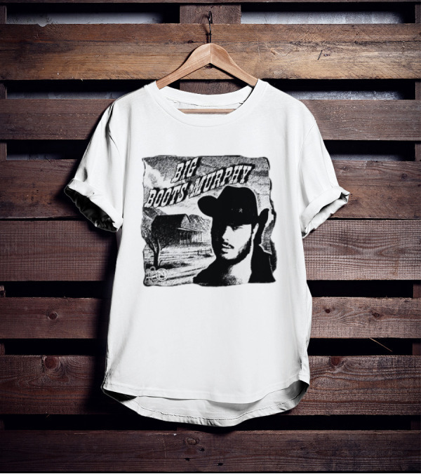 Big Boots Murphy Country Cowboy Barn Scene T-Shirt