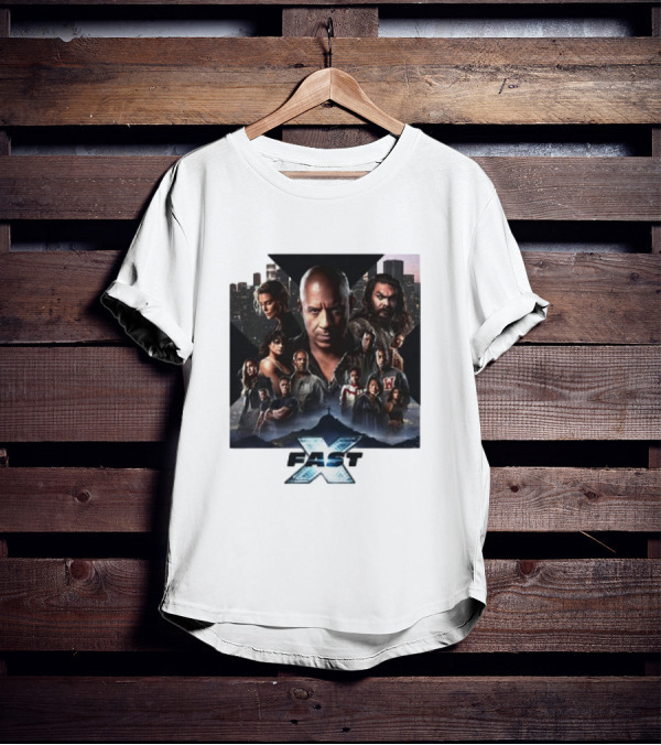 Fast X Cast Ensemble In Urban Cityscape T-Shirt