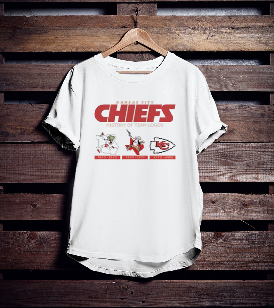 Kansas City Chiefs History 1960-1962 1963-1971 1972-Now Team T-Shirt