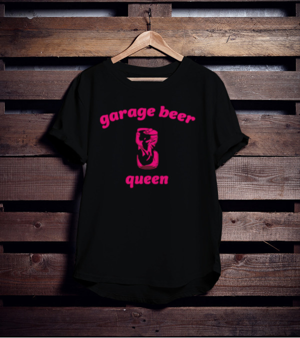 Garage Beer Queen Crushed Can T-Shirt