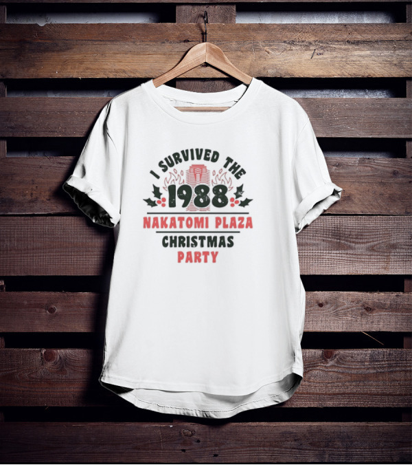 I Survived The 1988 Nakatomi Plaza Christmas Party Retro T-Shirt