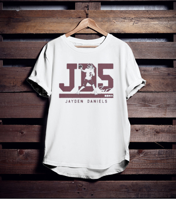 Jayden Daniels JD5 Quarterback Football Player Signature T-Shirt