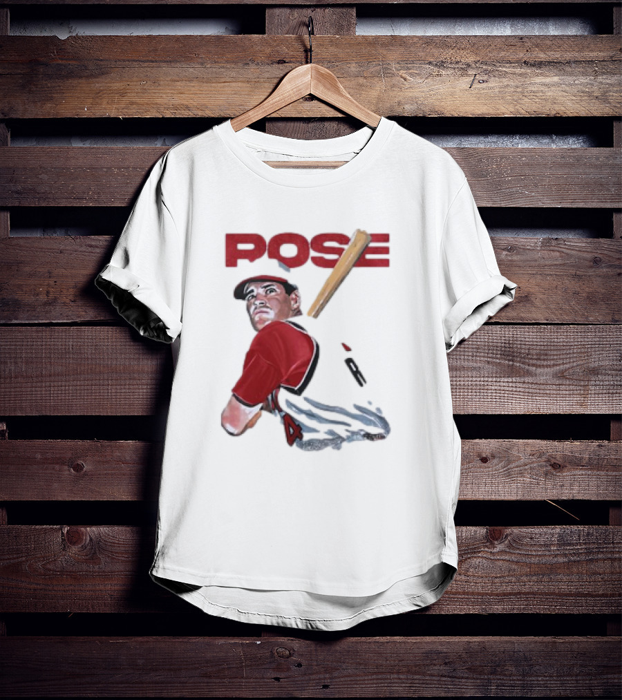 PO$E Pete Rose Baseball Bat Sports T-Shirt