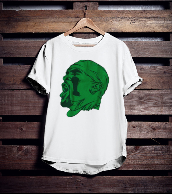 Philadelphia Eagles Jalen Hurts Green Illustration Yelling T-Shirt