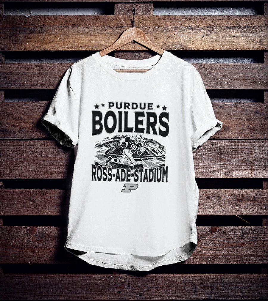 Purdue Boilers Ross Ade Stadium Vintage Football Player P T-Shirt