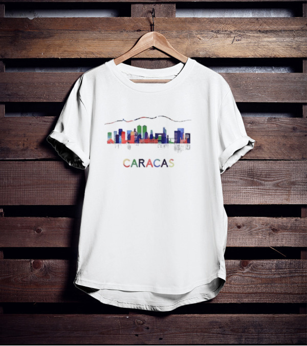 Caracas Venezuela Skyline With Avila Mountain T-Shirt