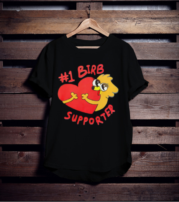 1 Birb Supporter Heart Hug T-Shirt