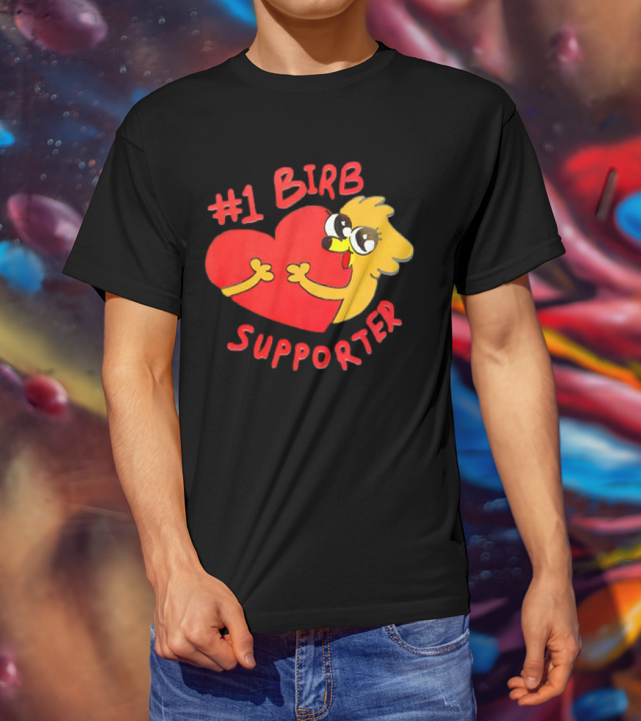 1 Birb Supporter Heart Hug T-Shirt