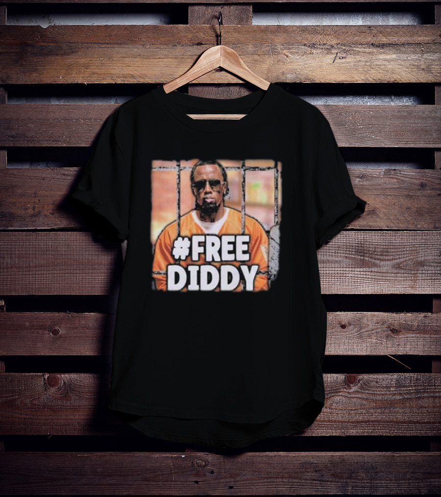 FreeDiddy Free Diddy Orange Prison Bars T-Shirt
