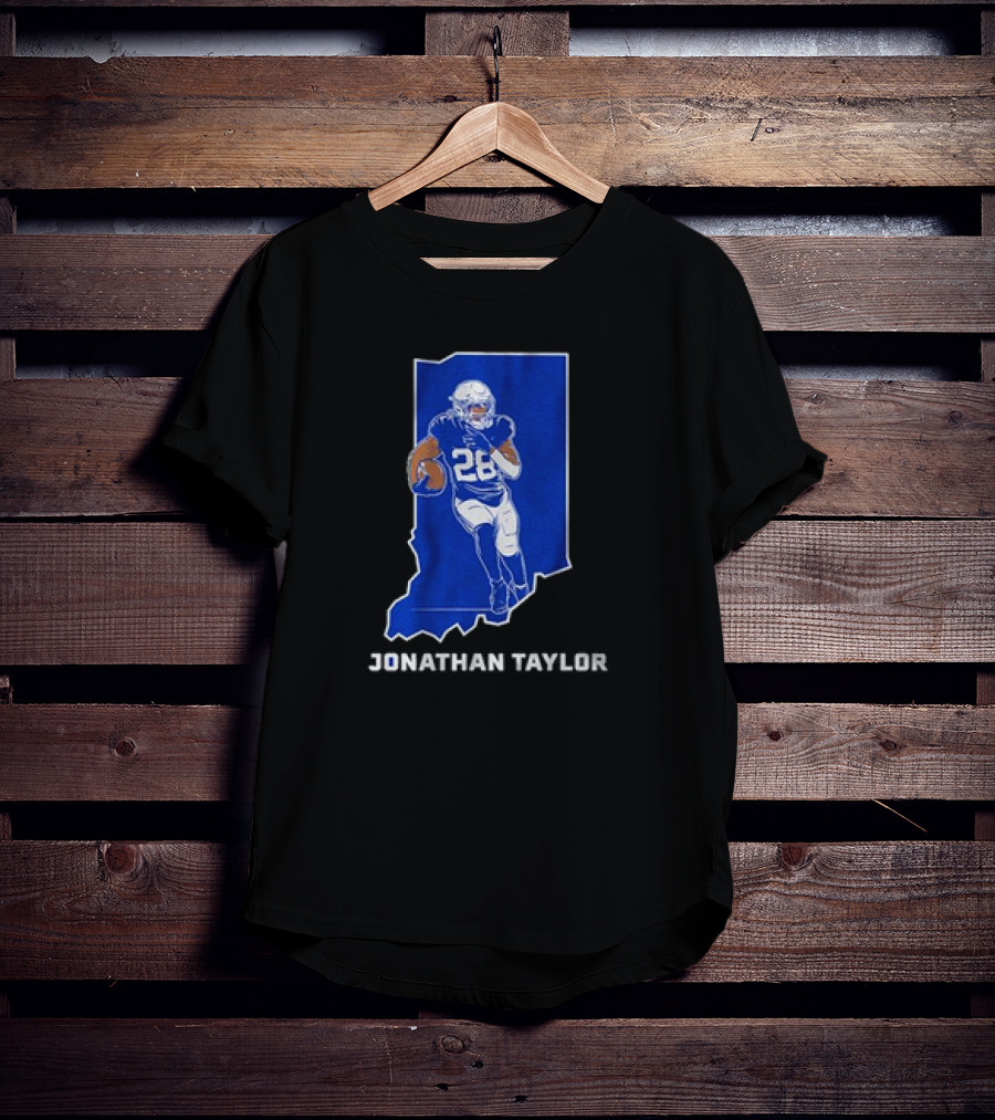 Indianapolis Colts Jonathan Taylor 28 Indiana Star T-Shirt