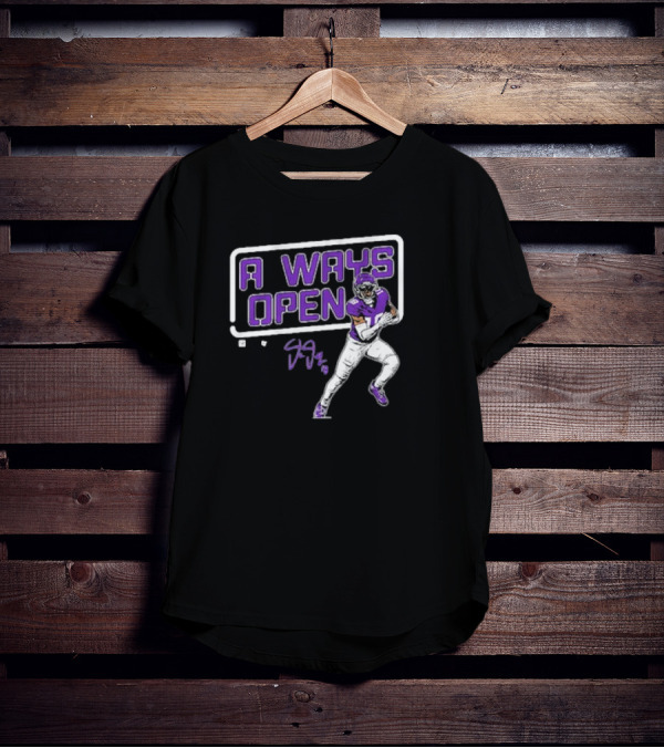 Justin Jefferson Always Open Football Player Signature T-Shirt