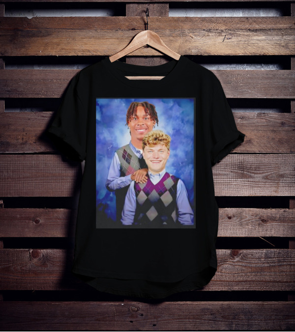 Justin Jefferson JJ McCarthy Minnesota Vikings Step Brothers Football Comedy Crossover T-Shirt