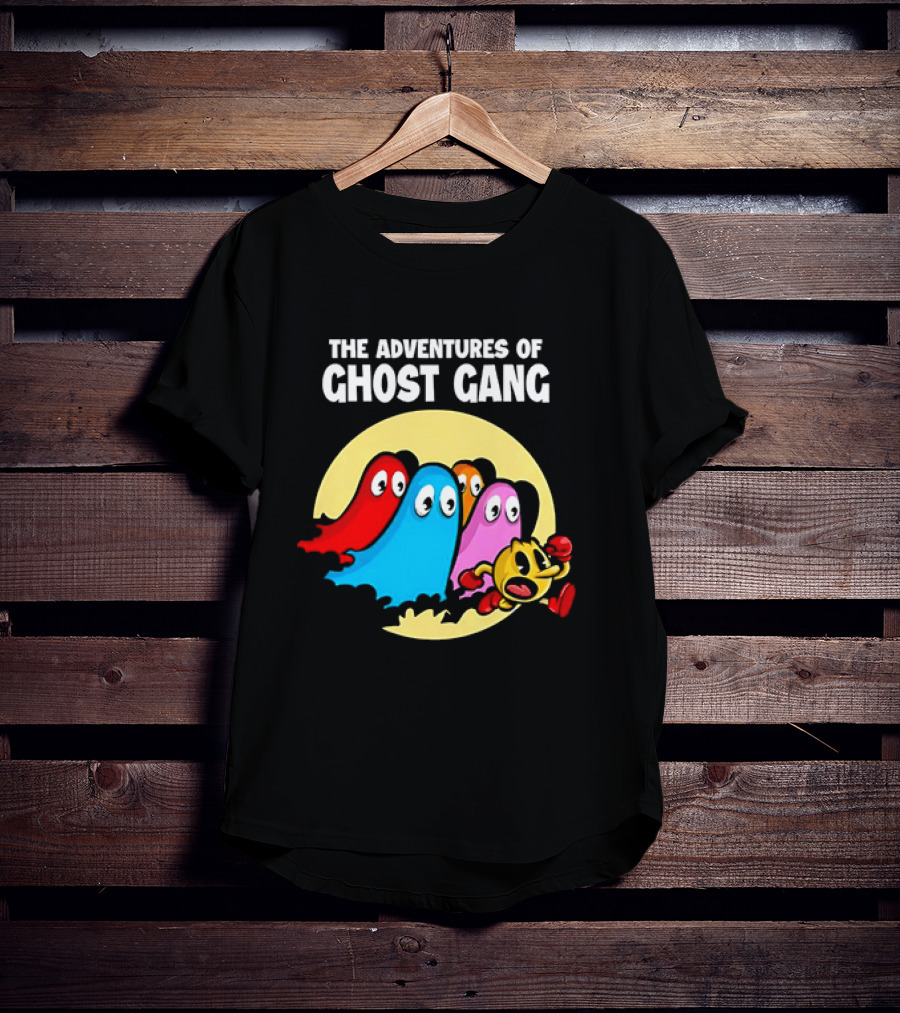 Pac-Man And The Ghosts X The Adventures Of Tintin The Adventures Of Ghost Gang T-Shirt