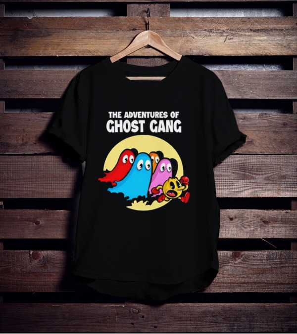 Pac-Man And The Ghosts X The Adventures Of Tintin The Adventures Of Ghost Gang T-Shirt