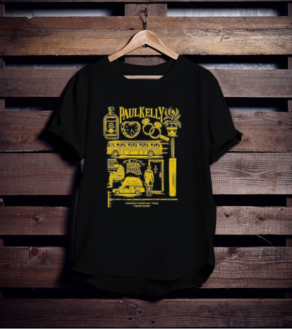 Paul Kelly Ausmusic Travis Price Illustration Iconic Symbols T-Shirt