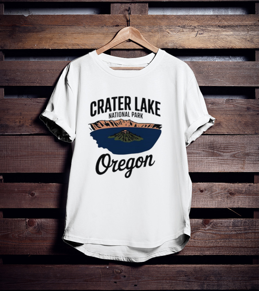 Crater Lake National Park Oregon Scenic Retro Exploration T-Shirt