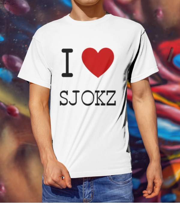 I Love Sjokz Fan T-Shirt Celebrating Popular Presenter T-Shirt