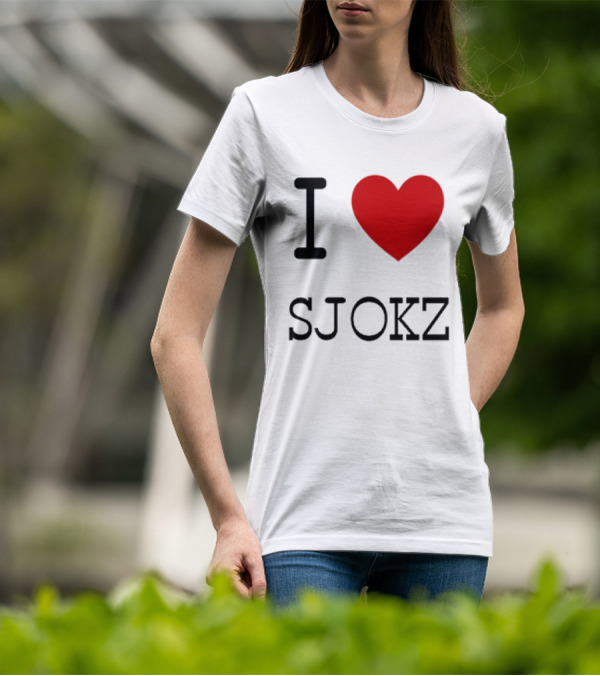 I Love Sjokz Fan T-Shirt Celebrating Popular Presenter T-Shirt