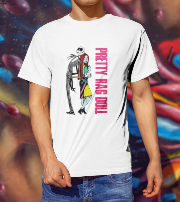 Jack And Sally Pretty Rag Doll Pretty Woman T-Shirt