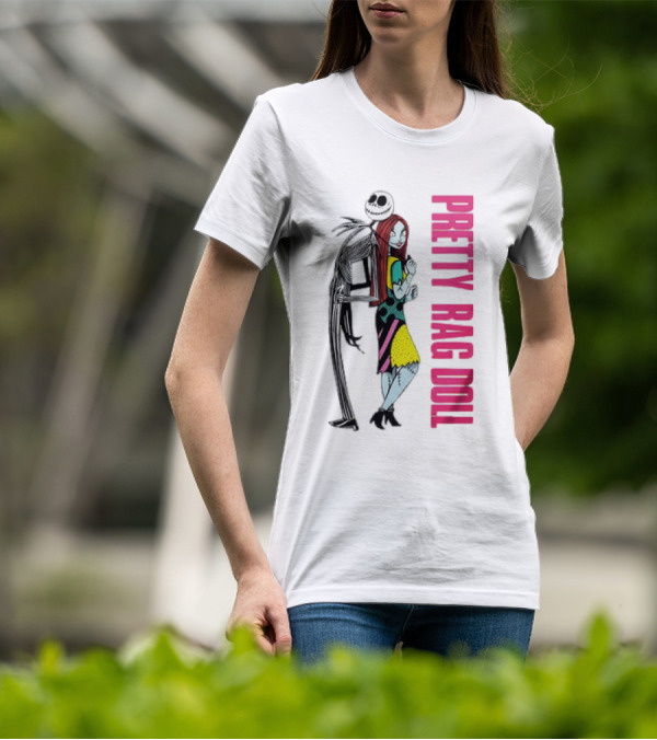 Jack And Sally Pretty Rag Doll Pretty Woman T-Shirt