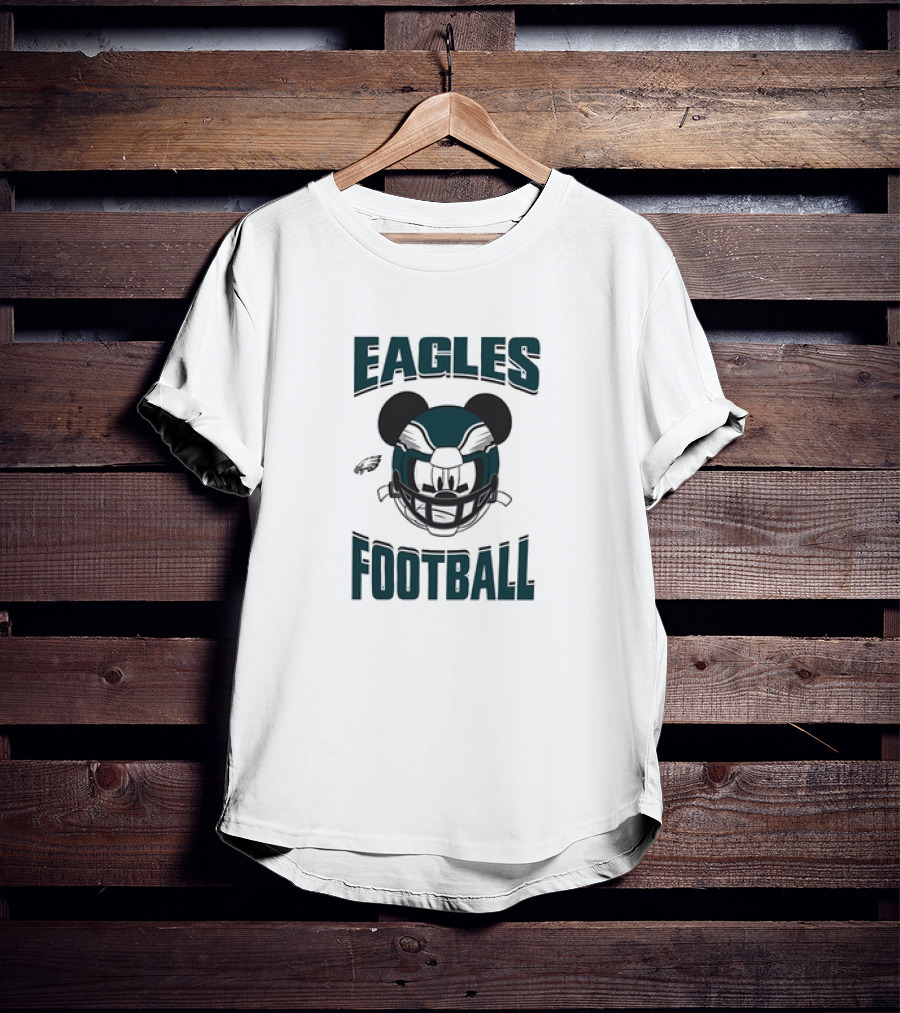 Eagles Football Mickey Mouse Helmet Philadelphia T-Shirt