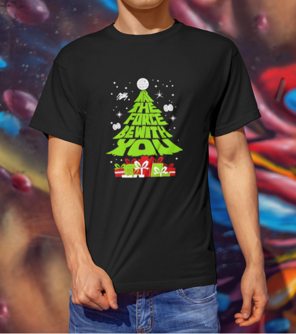 Star Wars May The Force Be With You Christmas Tree T-Shirt
