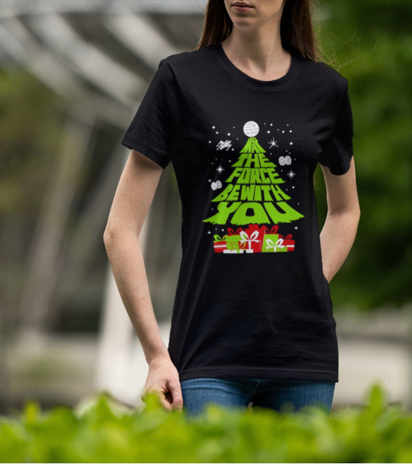 Star Wars May The Force Be With You Christmas Tree T-Shirt