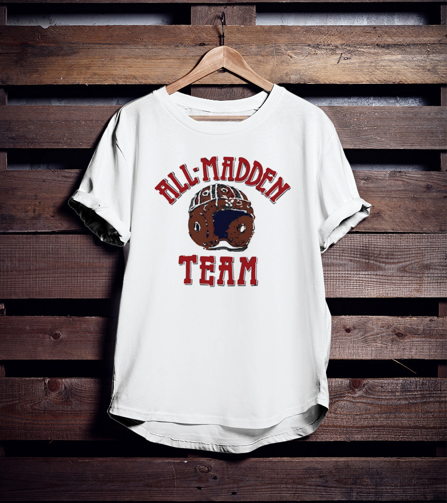 All Madden Team 1992 Vintage Football Helmet T-Shirt
