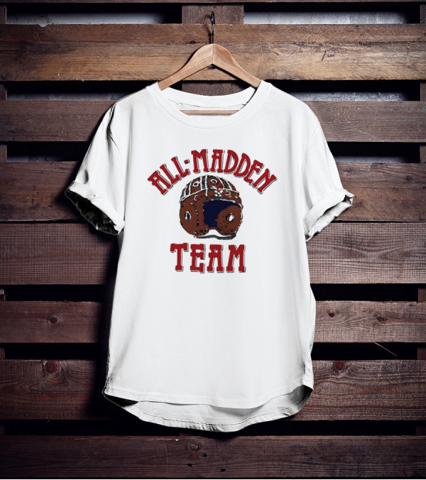 All Madden Team 1992 Vintage Football Helmet T-Shirt