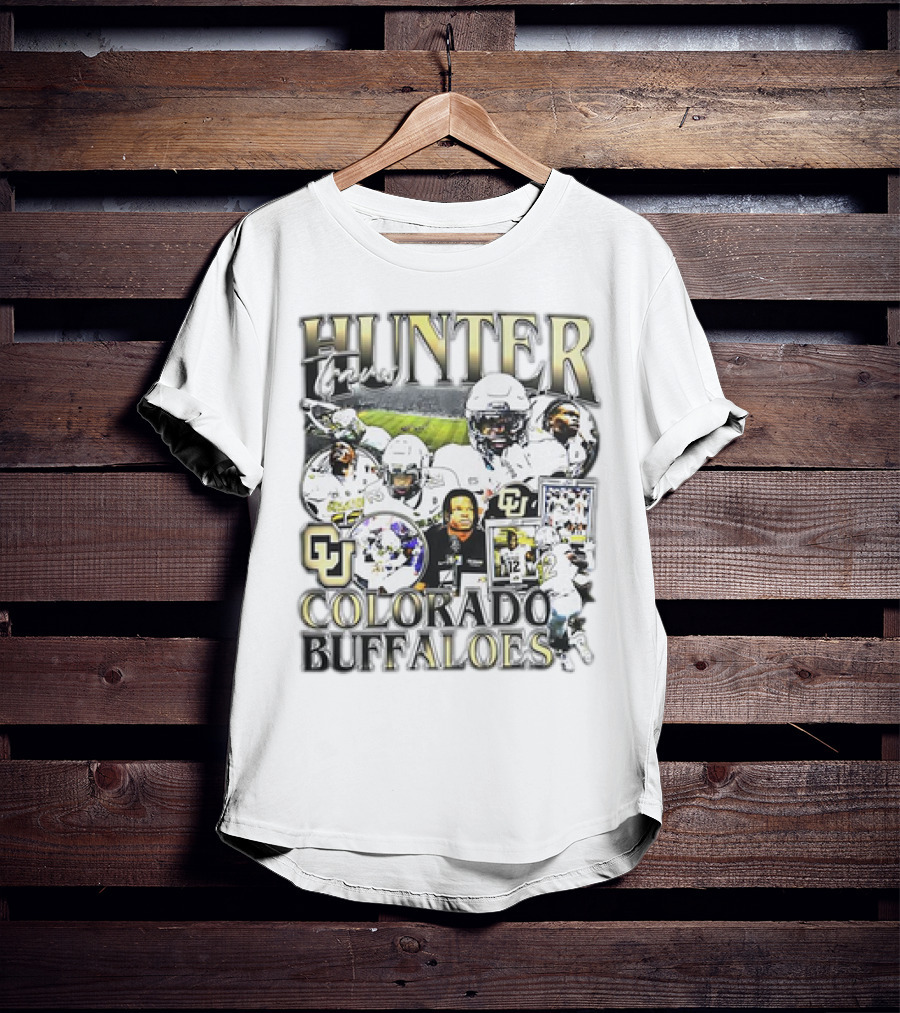 Hunter Travis #12 Colorado Buffaloes Football T-Shirt