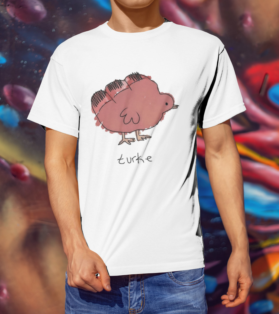 Turke Turkey Thanksgiving Turkey Drawing T-Shirt