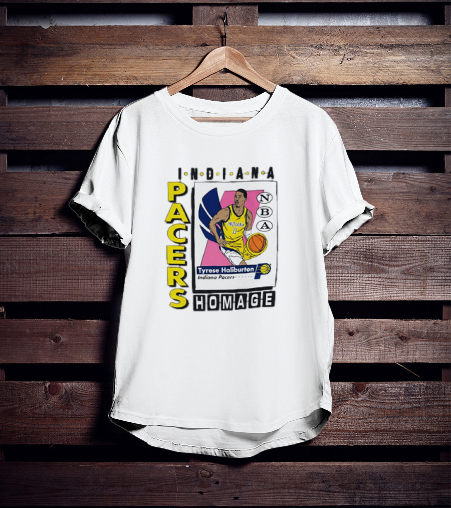 Tyrese Haliburton Indiana Pacers NBA Homage Vintage Skybox T-Shirt