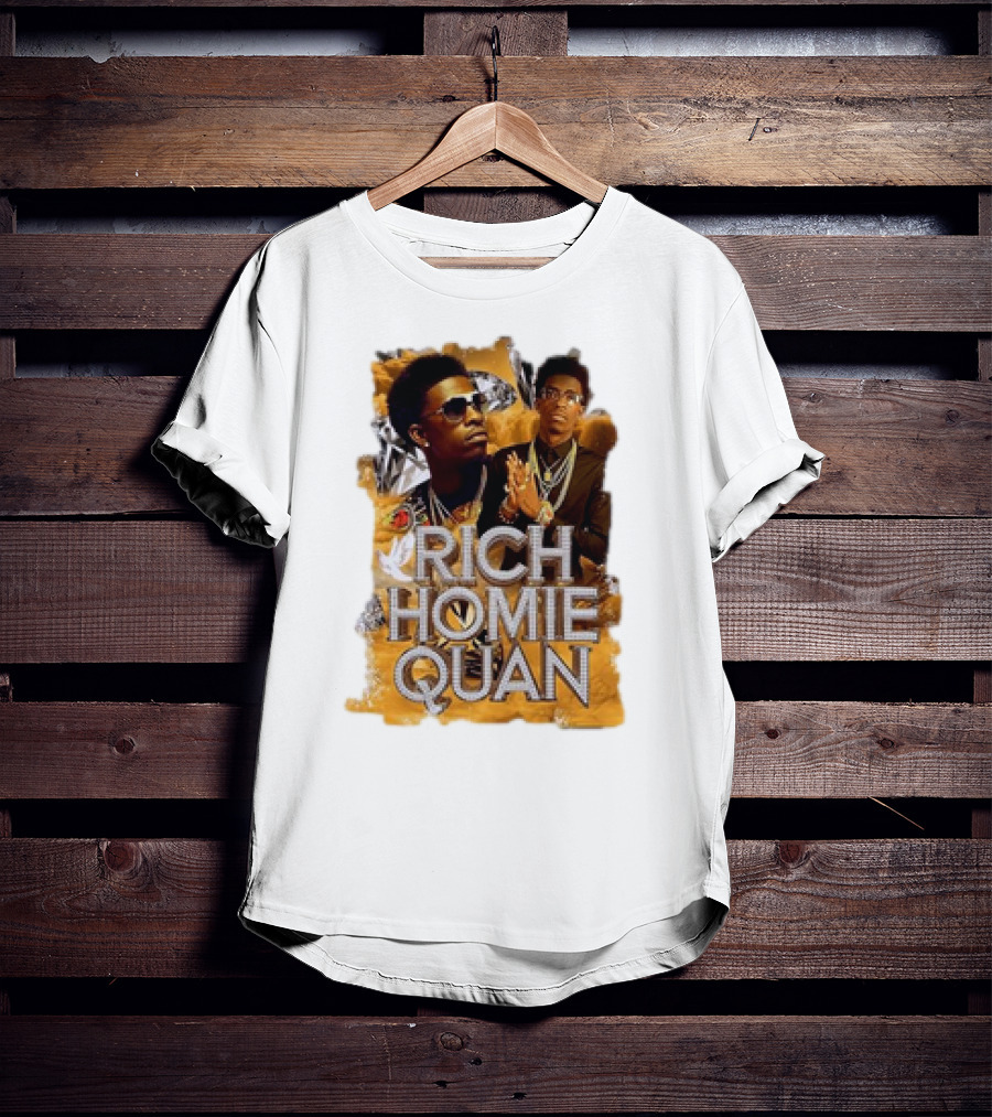 Rich Homie Quan Vintage Style Graphic Collage T-Shirt