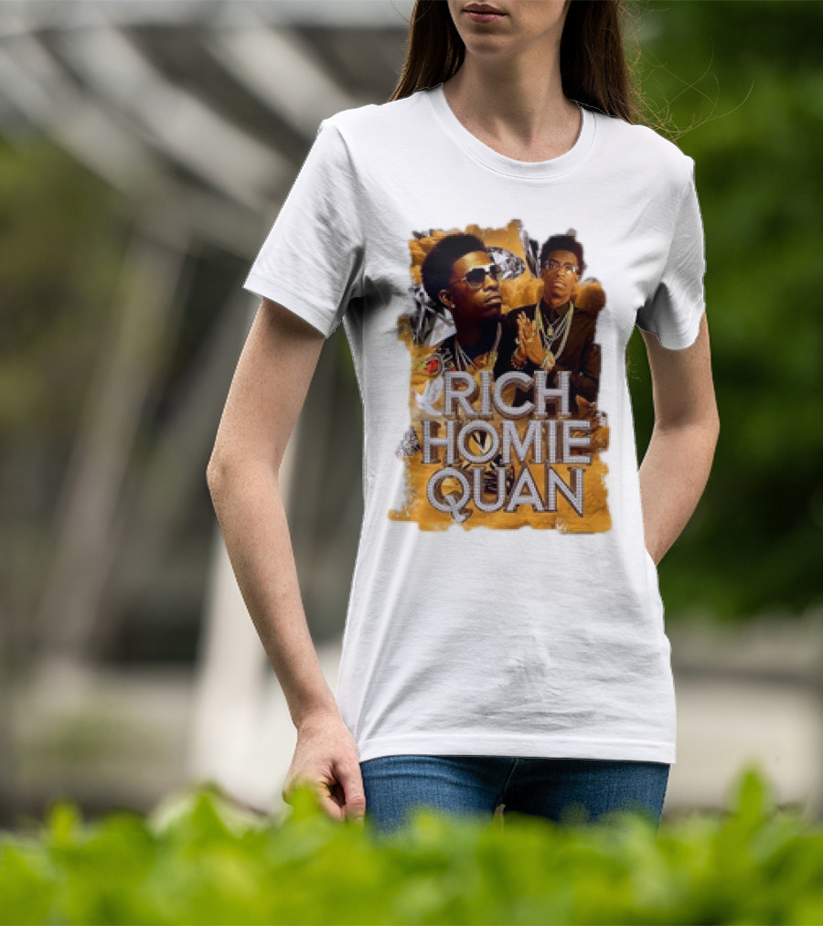 Rich Homie Quan Vintage Style Graphic Collage T-Shirt