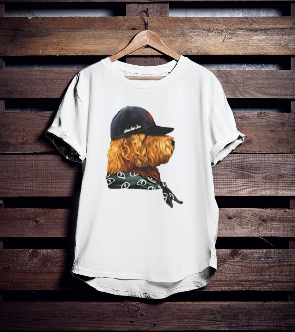 Aime Leon Dore Buddy Dog Wearing Cap And Scarf T-Shirt