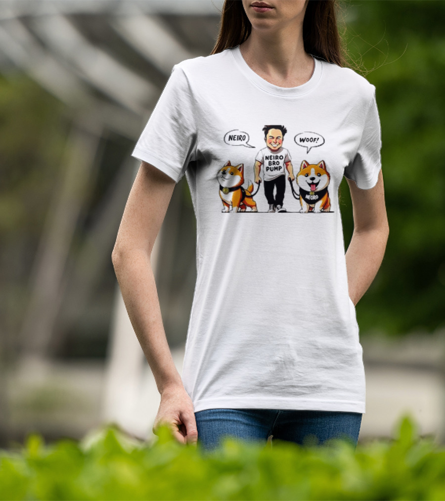Neiro Bro Pump Woof Neiro Dog Coin T-Shirt