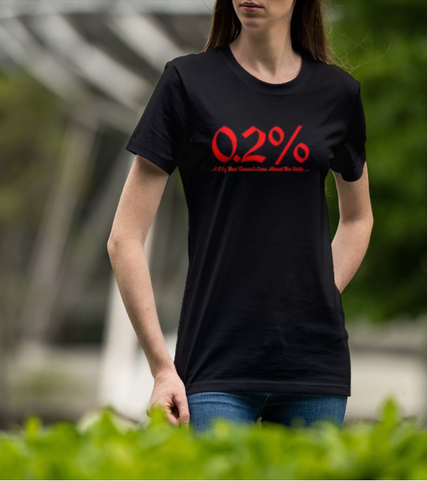 0.2 Percent Detroit Baseball A City That Doesn't Care About The Odds T-Shirt