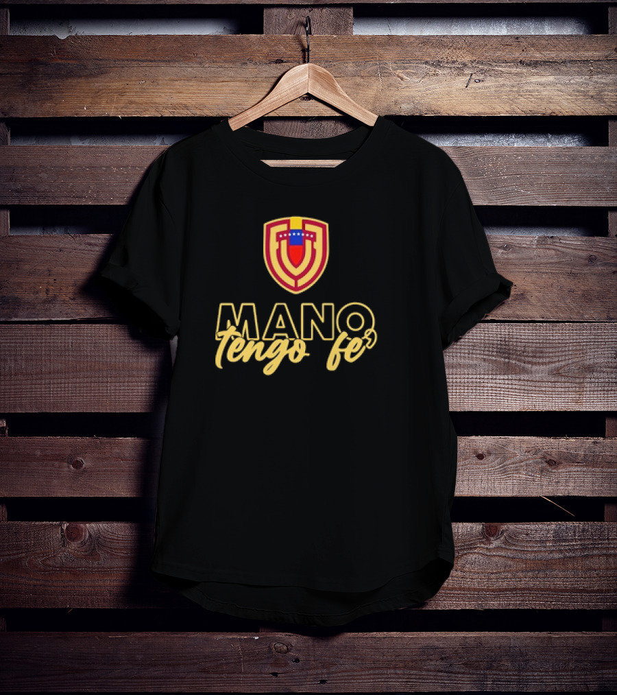 MANO TENGO FE Venezuela Football Team Logo Crest T-Shirt