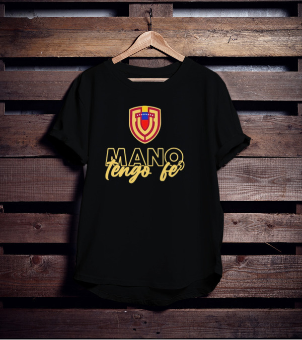 MANO TENGO FE Venezuela Football Team Logo Crest T-Shirt