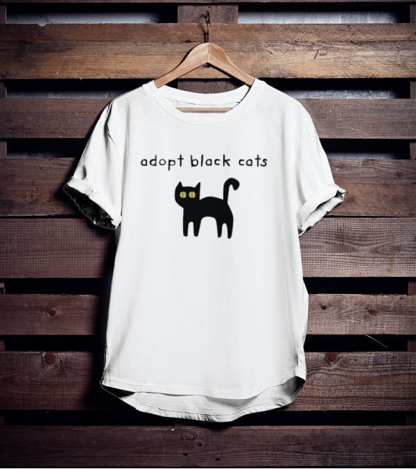 Adopt Black Cats With Yellow Eyes T-Shirt