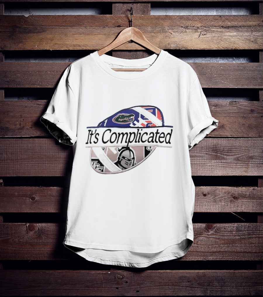 It's Complicated Florida Gators UCF Knights Logo Sports Rivalry T-Shirt