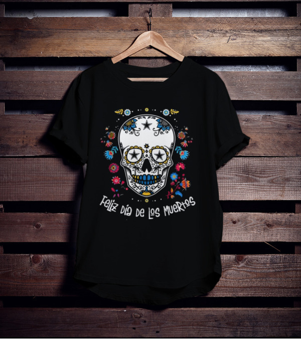 Dallas Cowboys Feliz Dia De Los Muertos T-Shirt