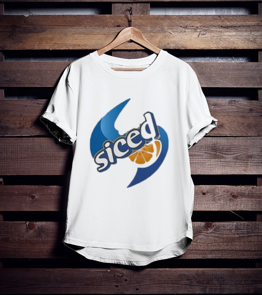 Orange Siced Hurricane Symbol Slice T-Shirt