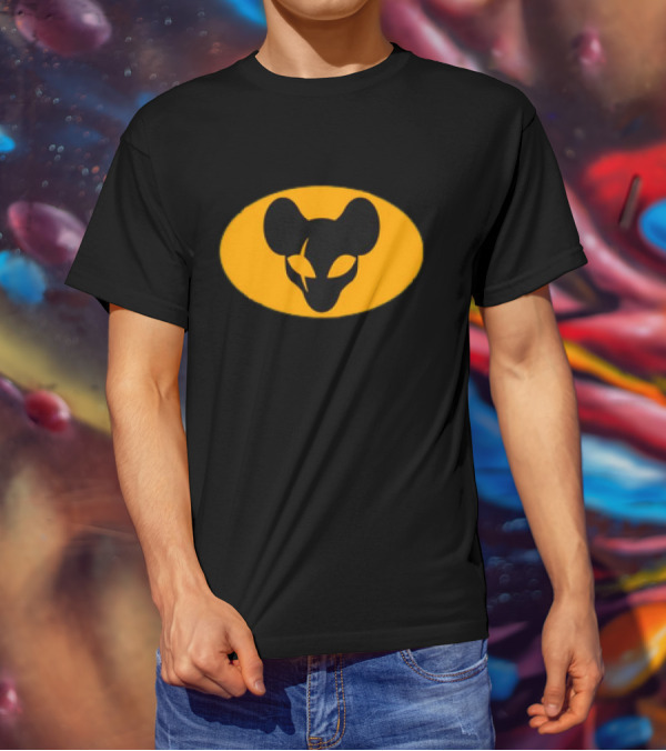 Retro Ratman Emblem Yellow Oval T-Shirt