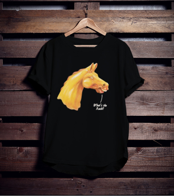 We Live In Time Carousel Horse What's The Rush T-Shirt