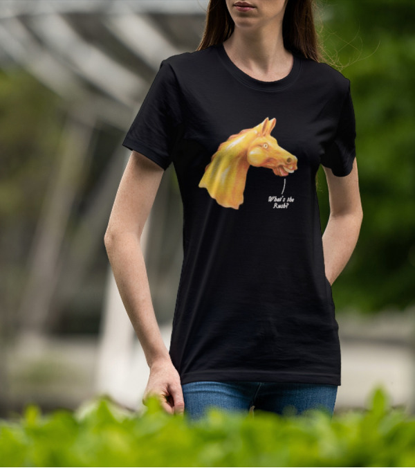 We Live In Time Carousel Horse What's The Rush T-Shirt