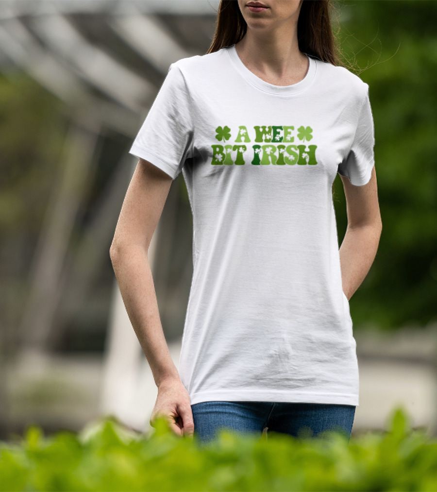 A Wee Bit Irish St Patrick’s Day Shamrock Heritage T-Shirt