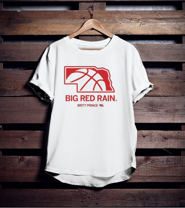 Big Red Rain Britt Prince Nebraska Basketball 21 T-Shirt